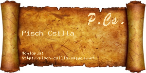 Pisch Csilla névjegykártya